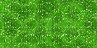 Renkli kumaş arka planında moda tarzında gümüş örgü süsü olan lüks, kusursuz bir şablon. Duvar kağıtları ve tekstil baskısı için tasarım. Lüks, ışıl ışıl metalimsi fantezi dokusu.