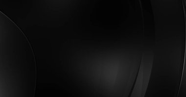 Siyah kıvrımlı yüzey. 3 boyutlu illüstrasyon. Soyut fütüristik geçmiş. Minimalist geometrik kapak tasarımı. Çarpık siyah çizgiler. Lüks dokuma duvar kağıdı. Zarif arkaplan.