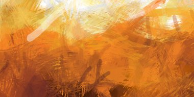 Soyut arkaplanda pürüzlü fırça darbeleri. Fırça boyası. Renkli boya darbeleri. Eşsiz duvar sanatı. Tuvaldeki modern sanat. Renkli çağdaş sanat eserleri.