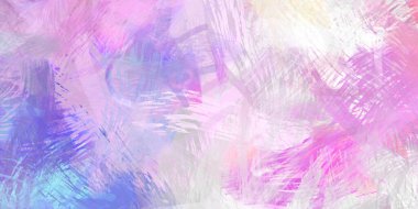 Soyut arkaplanda pürüzlü fırça darbeleri. Fırça boyası. Renkli boya darbeleri. Eşsiz duvar sanatı. Tuvaldeki modern sanat. Renkli çağdaş sanat eserleri.