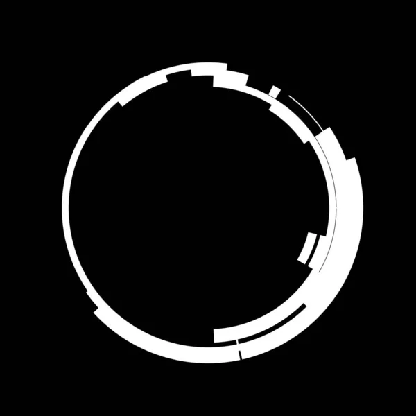 Futurist Circular Nuanță Element Interfață Cerc Abstract Fundal Geometric Ilustrație — Fotografie, imagine de stoc