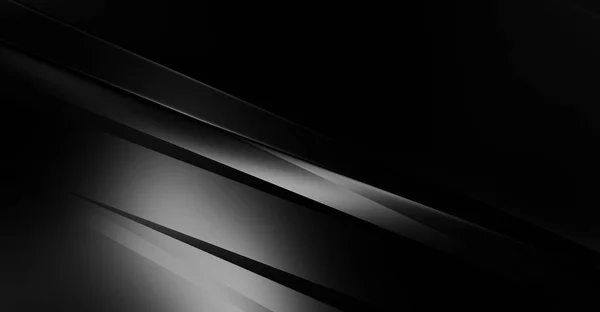 Stil Svart Bakgrund Med Geometriska Lager Abstrakt Mörk Futuristisk Tapet — Stockfoto