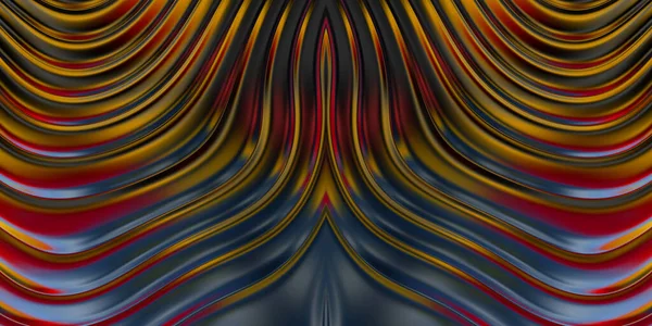 Ilustracja Kolorowe Faliste Refleksyjne Tapety Projektowe Ilustracja Graficzna Tapety Baner — Zdjęcie stockowe