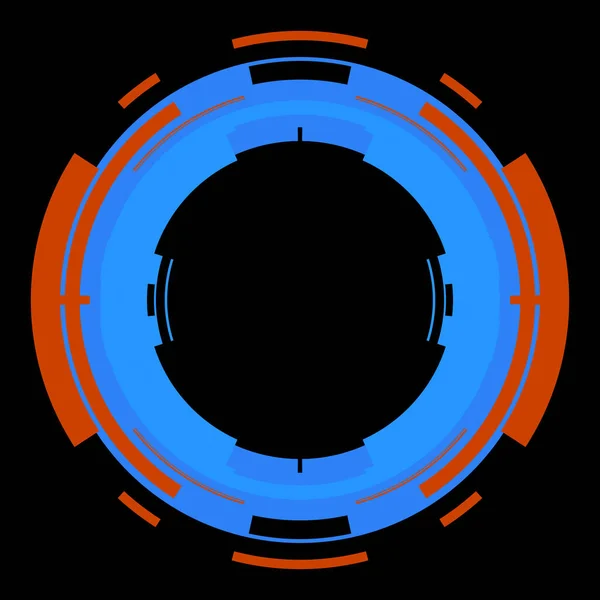 Elemento Interfaz Hud Circular Futurista Fondo Geométrico Círculo Abstracto Ilustración —  Fotos de Stock