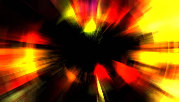 Spectaculos Spectacol Lumină Explozie Colorată Vibrantă Particulelor Raze Strălucitoare Lumină — Fotografie, imagine de stoc