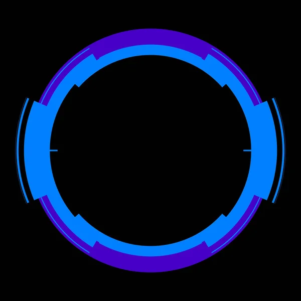 Futurisztikus Kör Alakú Hud Interfész Elem Absztrakt Kör Geometriai Háttér — Stock Fotó