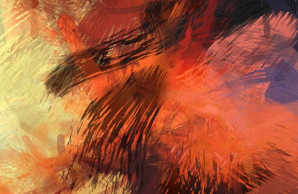 Rough Brushstrokes Abstract Background Brush Painting Color Strokes Paint Unique — Stock Photo, Image