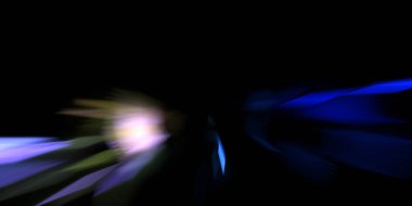 Güzel canlı renklerle enerji patlaması. Siyah arkaplanda izole edilmiş dinamik ışık ışınları. Parlayan renkli ışık parçacıklarının grafiksel 2D çizimi. Parlak tasarım şablonu.