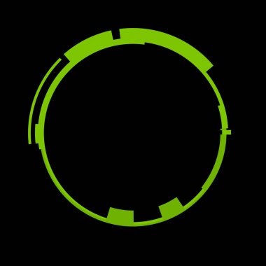 Fütürist dairesel gövde arayüzü elementi. Soyut çember geometrik arkaplan. Dijital teknolojinin grafiksel çizimi.