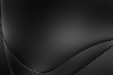 Web sitesi, poster, marka kimliği, broşür, sunum şablonu için lüks koyu bir arka plan. Dalgalı şekilli kaliteli tasarım. Dalgalanmalı soyut arkaplan. Pankart veya kapak tasarımı için dekorasyon.