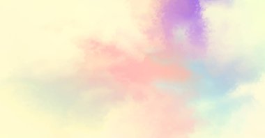 Modern fırça darbeleri. Poster, duvar sanatı, afiş, kart, kitap kapağı veya ambalaj için rahatlatıcı kompozisyonun yumuşak renkli çizimi. Pastel renklerle suluboya. 