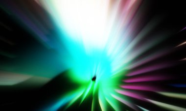 Siyah zemin üzerinde ışık parçacığı izleri. Parlayan parçacıkları ve çizgileri olan ışık patlaması yıldızı. Güzel hareketli soyut ışınlar duvar kağıdı. Renkli Patlama grafiği. Işık ışınlarının patlaması. 