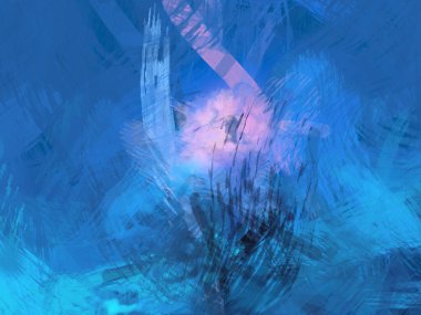 Soyut arkaplanda pürüzlü fırça darbeleri. Fırça boyası. Renkli boya darbeleri. Eşsiz duvar sanatı. Tuvaldeki modern sanat. Renkli çağdaş sanat eserleri.