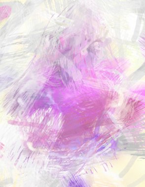 Soyut arkaplanda pürüzlü fırça darbeleri. Fırça boyası. Renkli boya darbeleri. Eşsiz duvar sanatı. Tuvaldeki modern sanat. Renkli çağdaş sanat eserleri.