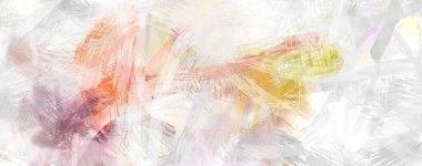 Soyut arkaplanda pürüzlü fırça darbeleri. Fırça boyası. Renkli boya darbeleri. Eşsiz duvar sanatı. Tuvaldeki modern sanat. Renkli çağdaş sanat eserleri.