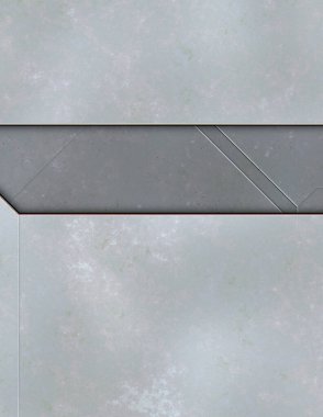 Katmanlı paneller. Fütürist soyut duvar kağıdı. Geometrik teknolojik yansıtıcı arka plan 3D metalik doku. Uzay gemisi desen yüzeyi.