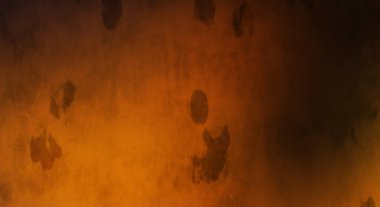 Gotik bir duvarda sıkıntılı ve kirli desenler var. Lekeli renkli hasarlı şablon. Tasarımınız için doku ve elementler. Pis duvar kâğıdı. Grunge arkaplanı.