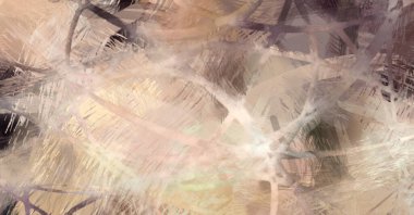 Soyut arkaplanda pürüzlü fırça darbeleri. Fırça boyası. Renkli boya darbeleri. Eşsiz duvar sanatı. Tuvaldeki modern sanat. Renkli çağdaş sanat eserleri.