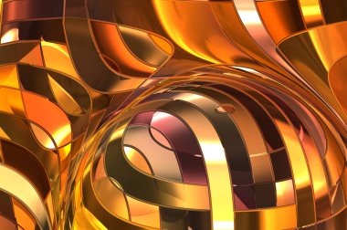 Metalik panel dokusunun 3 boyutlu çizimi. Renkli, parlak, soyut duvar kağıdı. Geometrik teknolojik parlak yansıtıcı arka plan. Yaratıcı parlak kavramsal arkaplan.