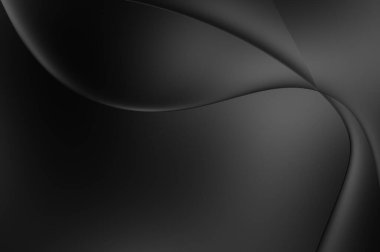 Web sitesi, poster, marka kimliği, broşür, sunum şablonu için lüks koyu bir arka plan. Dalgalı şekilli kaliteli tasarım. Dalgalanmalı soyut arkaplan. Pankart veya kapak tasarımı için dekorasyon.