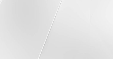 Beyaz 3d geometrik arka plan. Fütürist şablon. Karanlık elementleri olan birinci sınıf soyut duvar kâğıdı. Zarif bir zemin. Lüks minimalist tasarım. Poster, broşür, sunum için tasarım.