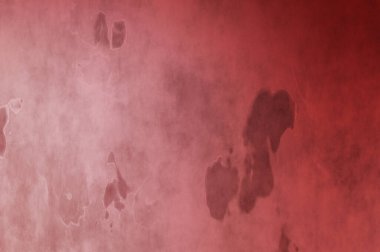 Gotik bir duvarda sıkıntılı ve kirli desenler var. Lekeli renkli hasarlı şablon. Tasarımınız için doku ve elementler. Pis duvar kâğıdı. Grunge arkaplanı.