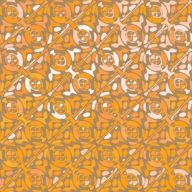 Yaratıcı karalama sanatı farklı şekil ve dokulara sahip kusursuz desen. Kolaj. Sanatsal arka plan. Soyut duvar kağıdı. Dekoratif hippi fayansları.