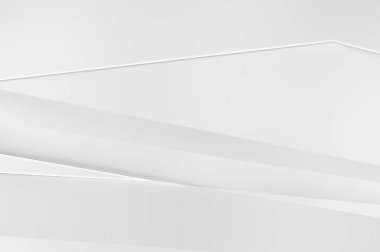 Soyut ışık fütüristik duvar kağıdı. Zarif, parlak çizgili arka plan. Geometrik katmanlı üç boyutlu beyaz arkaplan. Poster, broşür, sunum ve web sitesi için geometrik şablon tasarımı.