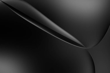 Web sitesi, poster, marka kimliği, broşür, sunum şablonu için lüks koyu bir arka plan. Dalgalı şekilli kaliteli tasarım. Dalgalanmalı soyut arkaplan. Pankart veya kapak tasarımı için dekorasyon.