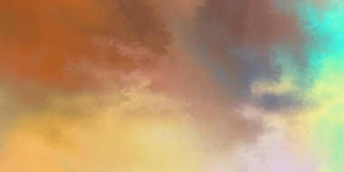 Modern fırça darbeleri. Poster, duvar sanatı, afiş, kart, kitap kapağı veya ambalaj için rahatlatıcı kompozisyonun yumuşak renkli çizimi. Pastel renklerle suluboya. 