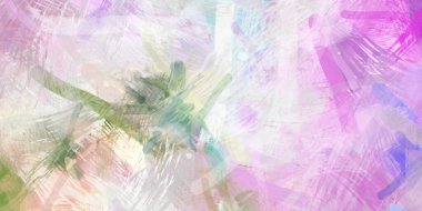 Soyut arkaplanda pürüzlü fırça darbeleri. Fırça boyası. Renkli boya darbeleri. Eşsiz duvar sanatı. Tuvaldeki modern sanat. Renkli çağdaş sanat eserleri.