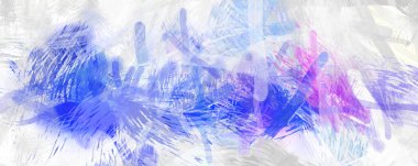 Soyut arkaplanda pürüzlü fırça darbeleri. Fırça boyası. Renkli boya darbeleri. Eşsiz duvar sanatı. Tuvaldeki modern sanat. Renkli çağdaş sanat eserleri.