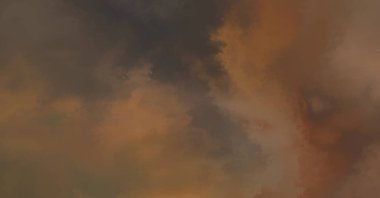 Modern fırça darbeleri. Poster, duvar sanatı, afiş, kart, kitap kapağı veya ambalaj için rahatlatıcı kompozisyonun yumuşak renkli çizimi. Pastel renklerle suluboya. 