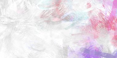 Soyut arkaplanda pürüzlü fırça darbeleri. Fırça boyası. Renkli boya darbeleri. Eşsiz duvar sanatı. Tuvaldeki modern sanat. Renkli çağdaş sanat eserleri.