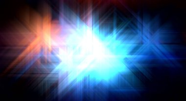 Parlak prizma arayüzü elementi. Soyut alevli geometrik arkaplan. Dijital teknolojinin grafiksel çizimi.