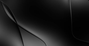 Web sitesi, poster, marka kimliği, broşür, sunum şablonu için lüks koyu bir arka plan. Dalgalı şekilli kaliteli tasarım. Dalgalanmalı soyut arkaplan. Pankart veya kapak tasarımı için dekorasyon.