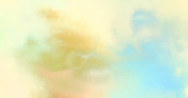 Modern fırça darbeleri. Poster, duvar sanatı, afiş, kart, kitap kapağı veya ambalaj için rahatlatıcı kompozisyonun yumuşak renkli çizimi. Pastel renklerle suluboya. 