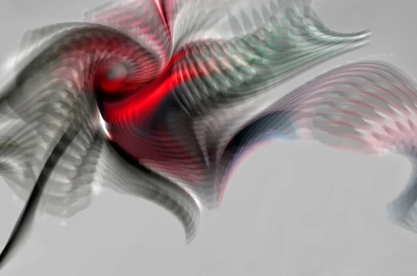 Ilustração Abstrata Redemoinhos Com Trilhas Movimento Fluxo Giratório Vibrações Coloridas — Fotografia de Stock