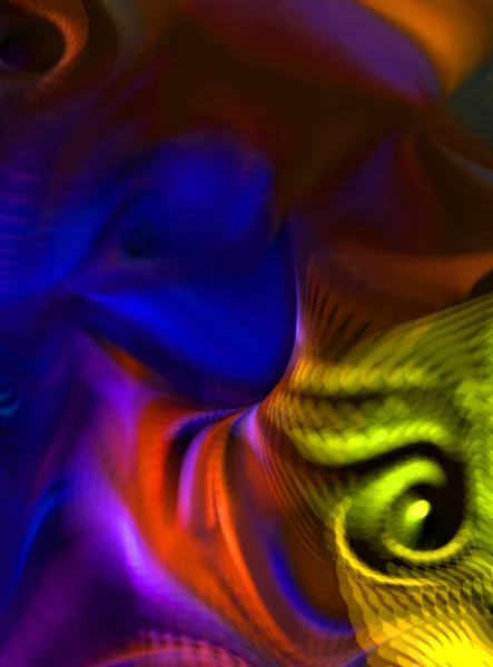 Abstract Illustration Swirls Motion Trails Revolving Flow Stream Vibrat Colorful — Stock Photo, Image
