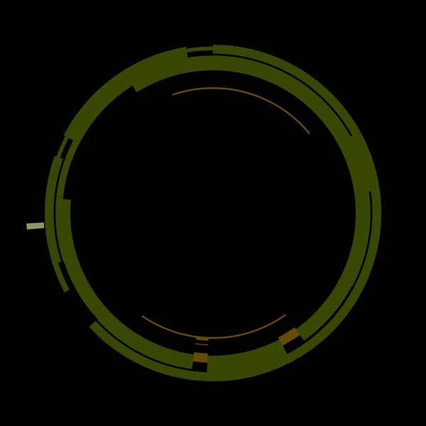 Futurisztikus Kör Alakú Hud Interfész Elem Absztrakt Kör Geometriai Háttér — Stock Fotó