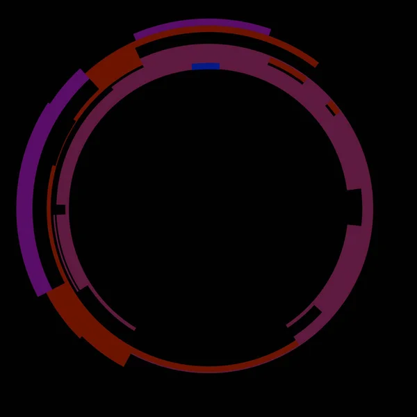 Futurisztikus Kör Alakú Hud Interfész Elem Absztrakt Kör Geometriai Háttér — Stock Fotó
