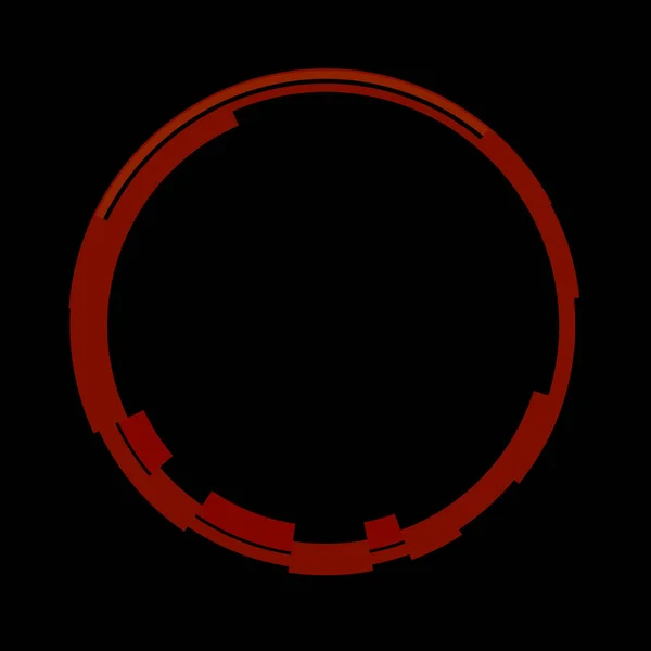 Fütürist Dairesel Gövde Arayüzü Elementi Soyut Çember Geometrik Arkaplan Dijital — Stok fotoğraf
