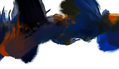 Mürekkep ve fosforlu kalemler yaratıcı çizimler. Beyaz arka planda boyama. El çizimi soyut renk dokuları. Poster, kart, davetiye, pankart, broşür, broşür için tasarım. Boyalı fırça darbeleri