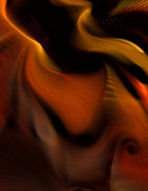 Hareketli girdapların soyut çizimi. Titreşimli renkli kıvrımların dönen akışı. Kıvrımlı ve kıvrımlı arka plan ve çizgiler. Garip duvar kâğıdı tasarımı. Dalgalanma arkaplanı.