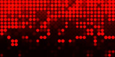 Parlak desenli duvar kağıdı. Sahne ışıkları olan renkli ışıkların ihtişamlı arkaplanı. Parlayan ışıklar siyah arka planda parti izleri. Sahne veya stadyum ışıklarının dijital illüstrasyonu. 