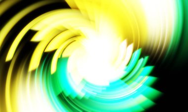 Dönen Işık gösterisi arka planı. Canlı renklerle donatılmış ruhani enerji girdabı. Renkli canlı hareket çizimi. Tanıtım geçmişi. Kutlama grafiği.