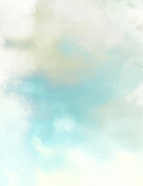 Modern fırça darbeleri. Poster, duvar sanatı, afiş, kart, kitap kapağı veya ambalaj için rahatlatıcı kompozisyonun yumuşak renkli çizimi. Pastel renklerle suluboya. 