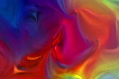 Hareketli girdapların soyut çizimi. Titreşimli renkli kıvrımların dönen akışı. Kıvrımlı ve kıvrımlı arka plan ve çizgiler. Garip duvar kâğıdı tasarımı. Dalgalanma arkaplanı.