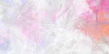 Soyut arkaplanda pürüzlü fırça darbeleri. Fırça boyası. Renkli boya darbeleri. Eşsiz duvar sanatı. Tuvaldeki modern sanat. Renkli çağdaş sanat eserleri.