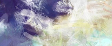 Soyut arkaplanda pürüzlü fırça darbeleri. Fırça boyası. Renkli boya darbeleri. Eşsiz duvar sanatı. Tuvaldeki modern sanat. Renkli çağdaş sanat eserleri.